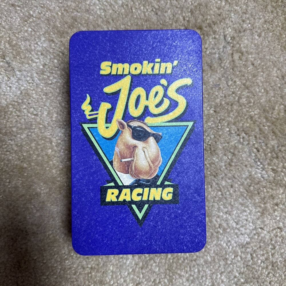 Vintage 1994 Smokin' Joe's Racing Tin Match Box JOE CAMEL Matches 50 Matchbooks